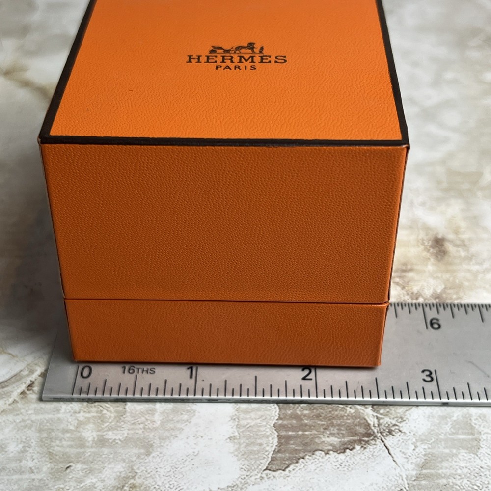 Authentic Hermes Paris Empty Ring Box Only 2.5" x 2.5" x 2.18" Designer