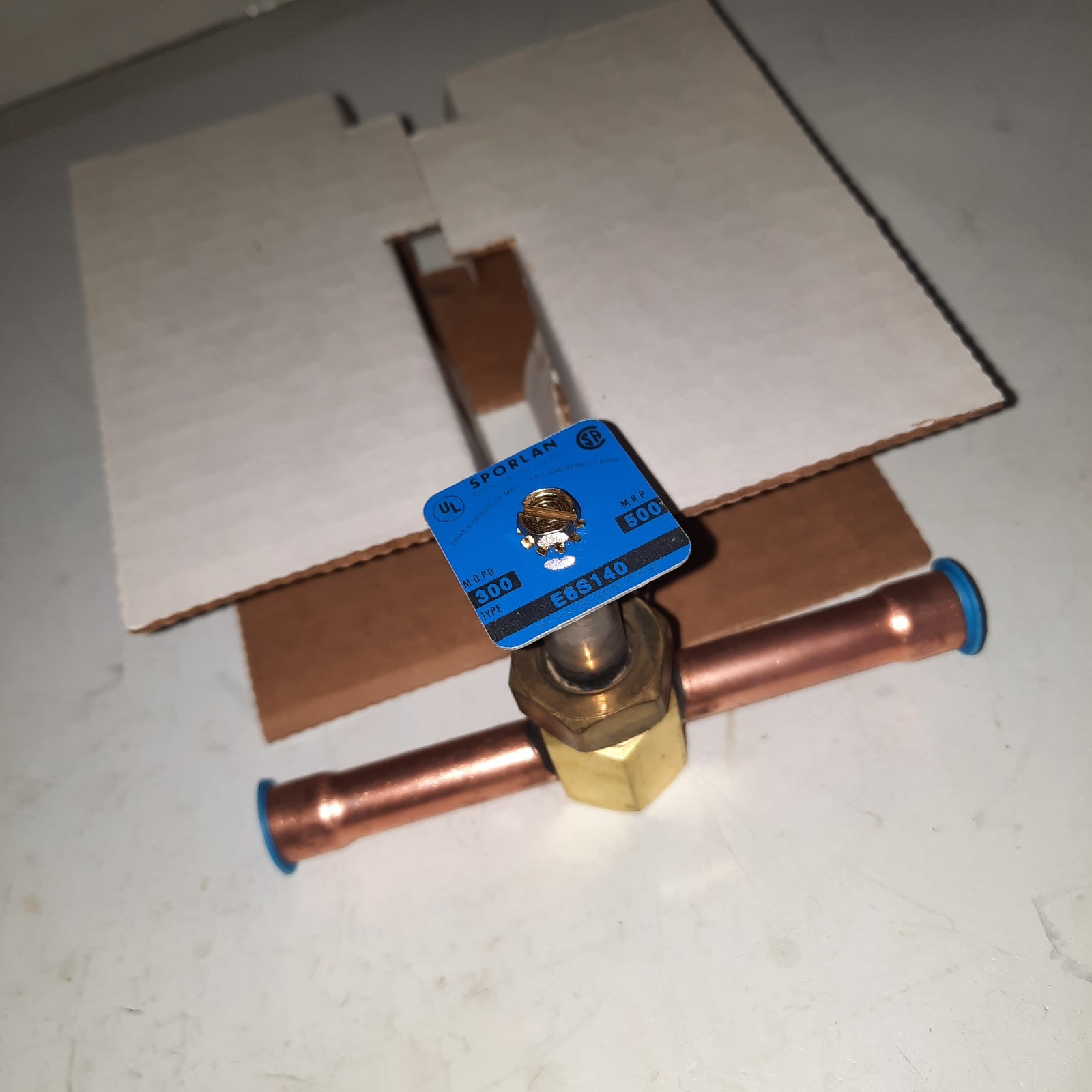 SOLENOID VALVE E6S140 1/2" ODF less coil