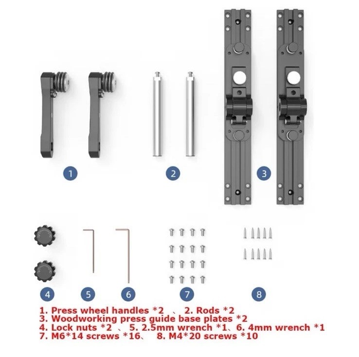 Multifunctional Woodworking Guide Roller - Adjustable Aluminum Alloy Press Rollr