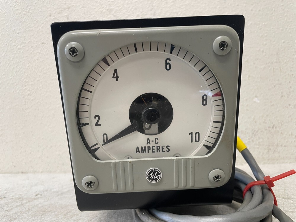 GE A-C Amp Meter 14A205ARI Panel Mount U.S. Navy Tarawa Class