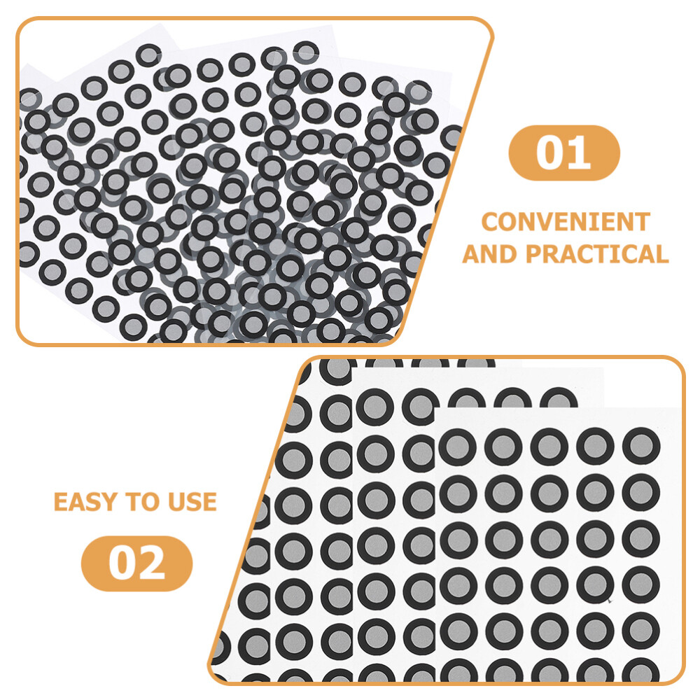 5 Sheets Marking Stickers 3D Scanner Reference Points Markers for 3D Scanning