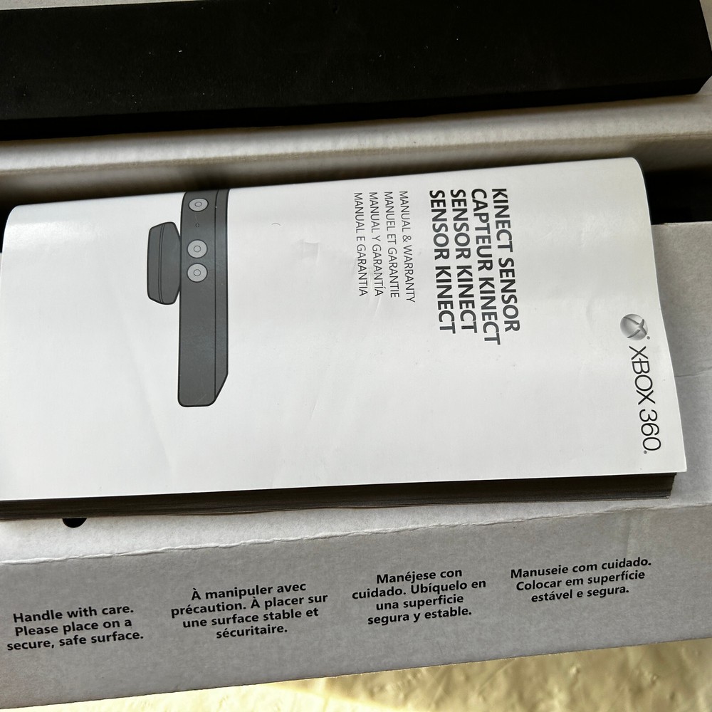 Microsoft Xbox 360 Kinect Sensor Bar Model 1414 Black for parts please read!