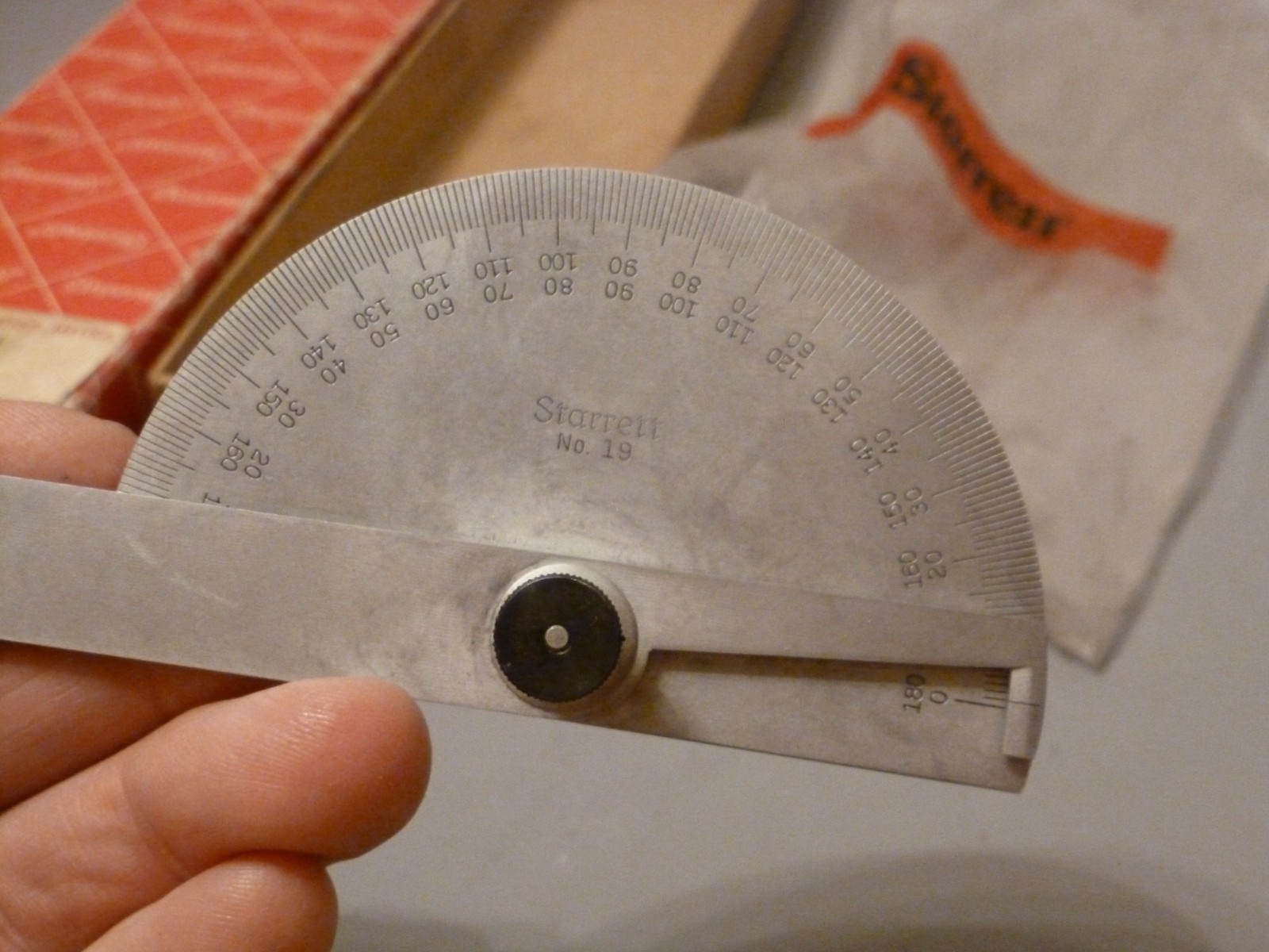 STARRETT CHROME PROTRACTOR #C19