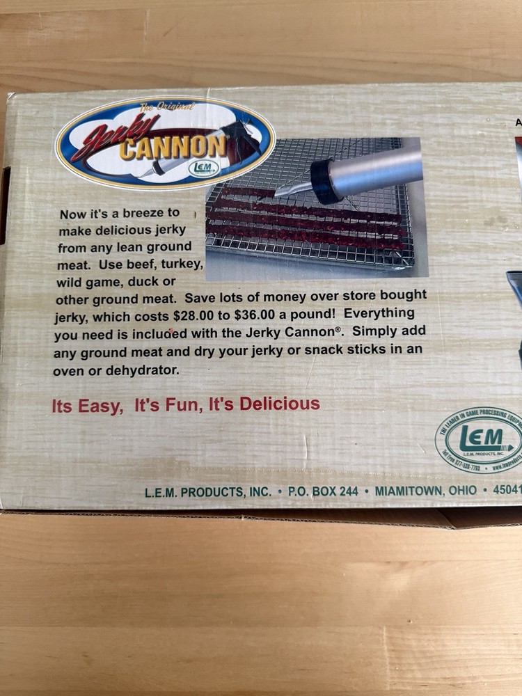 LEM Jerky Cannon – Complete Kit w/ Nozzles, Brush & Box