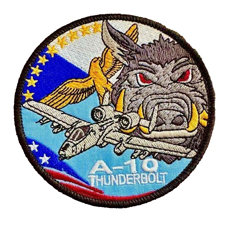 FABULOUS "A-10 THUNDERBOLT "WARTHOG" EMBROIDERED IRON-ON PATCH...