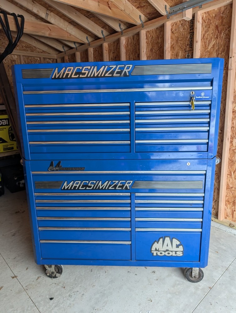 MAC Tools MACSIMIZER MB1850 & MB1855 22 Drawer Stacker Toolbox W/ NEW LOCKS