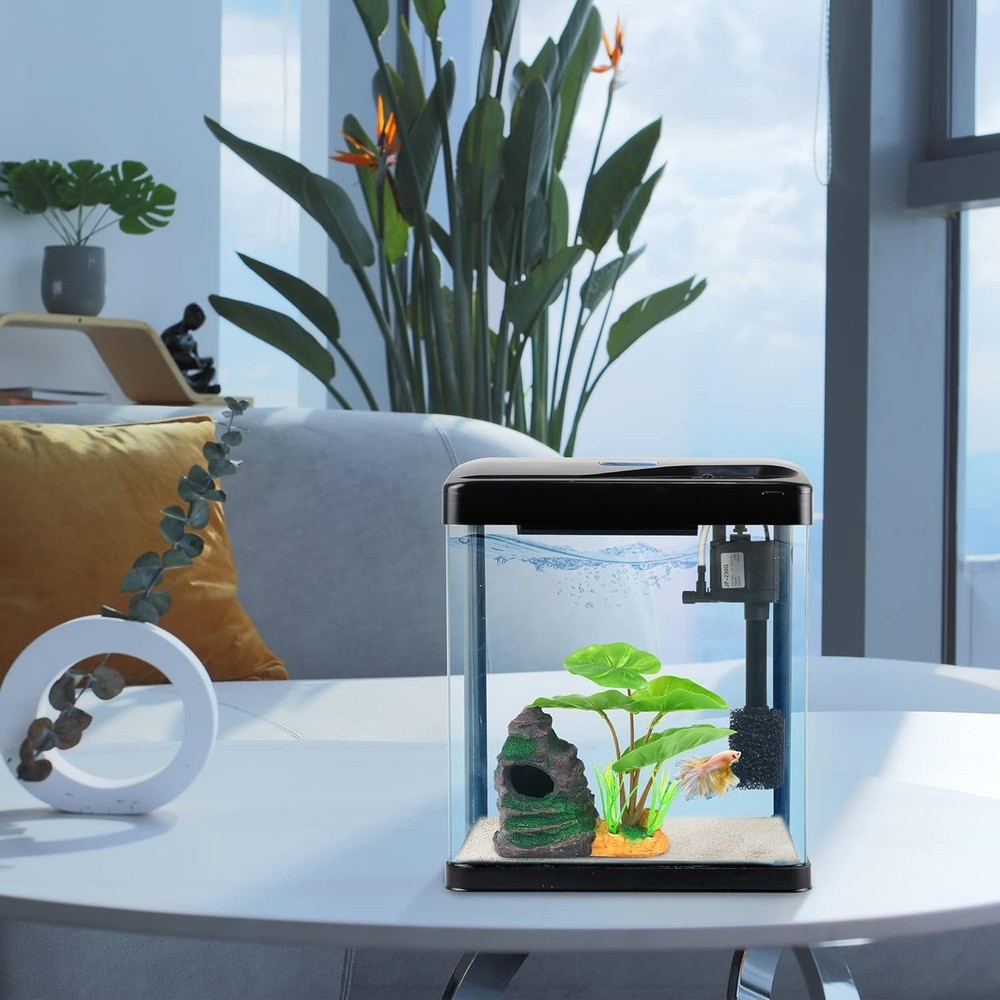 Self Cleaning 2 Gallon Betta Fish Tank Kit