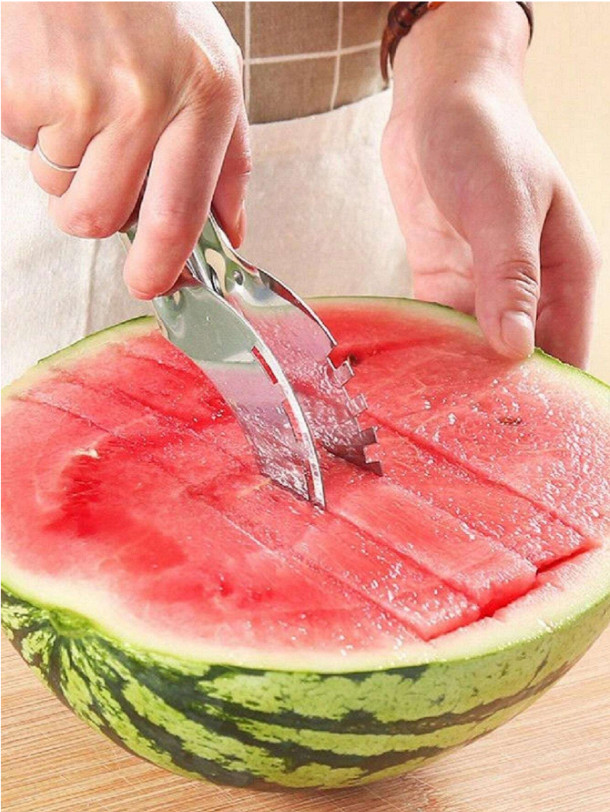 Watermelon Slicer Cutter Knife Server Corer Scoop Kitchen Knife Tools