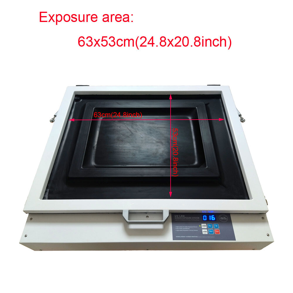 20" x 24" Tabletop Precise Vacuum LED UV Exposure Unit Screen Printing Exposure
