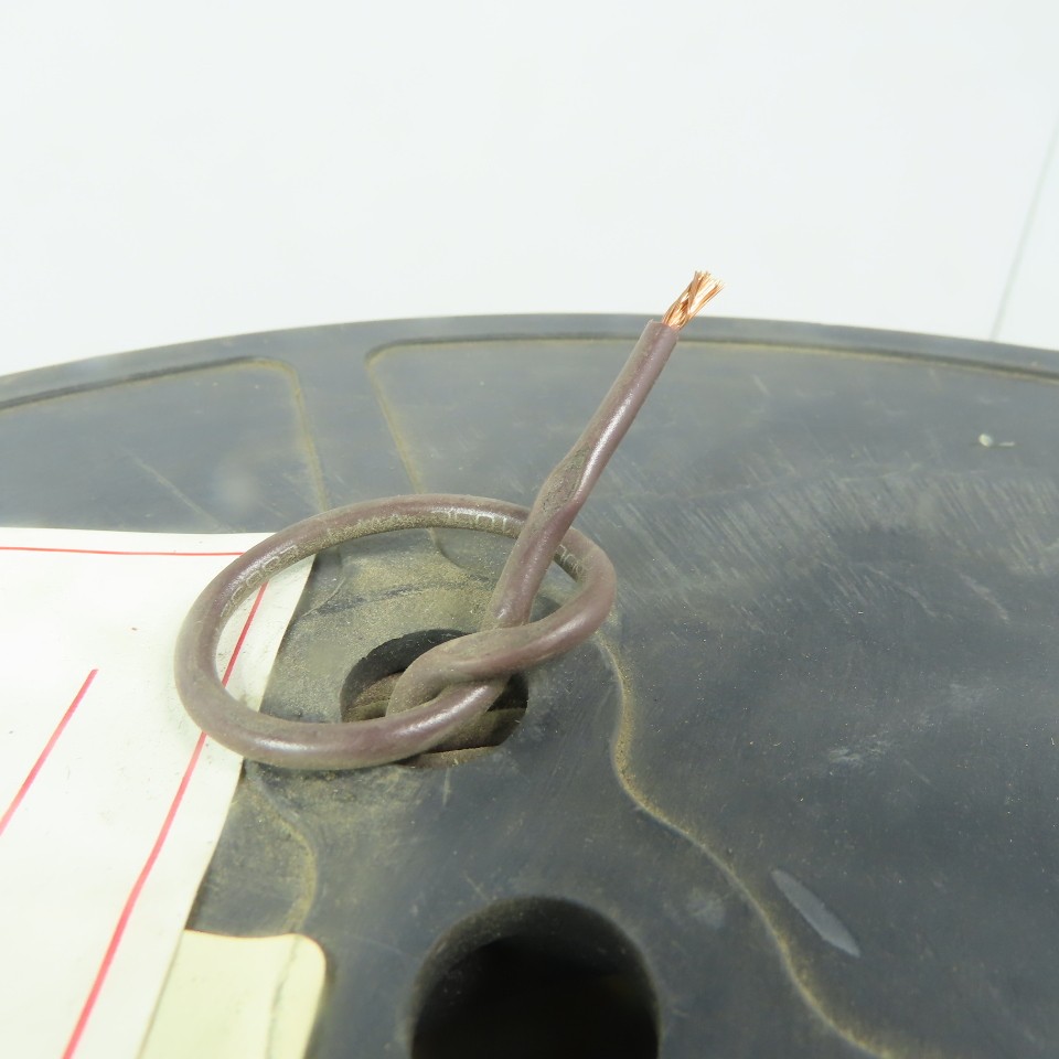 Brown Stranded TEW 16 AWG Copper Wire 1000'