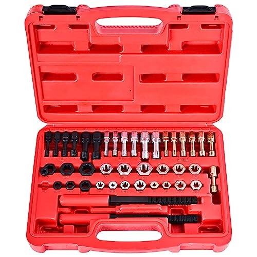 42-Piece Thread Chaser Set, Thread Restorer Rethreading Kit, Thread Repair