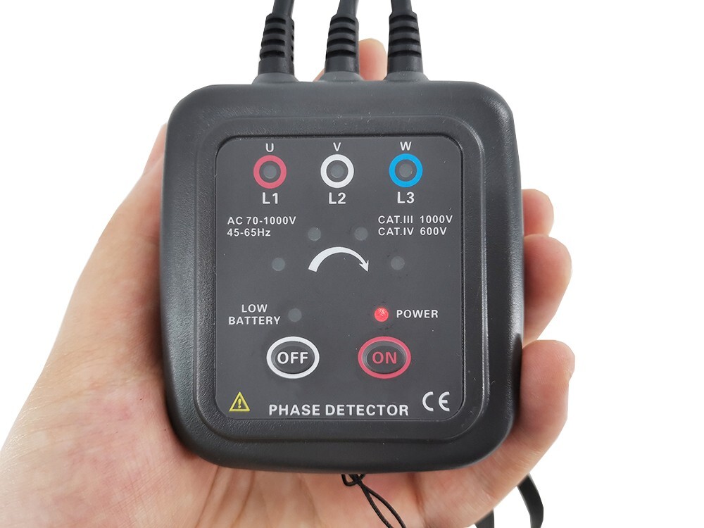 Non-contact Phase Sequence Detector Phase Sequence Indicator with AC70~1000V