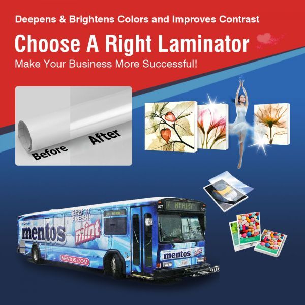 USA 110V 63"Full-auto Roll Large Format Cold Laminator Machine Heat Assisted