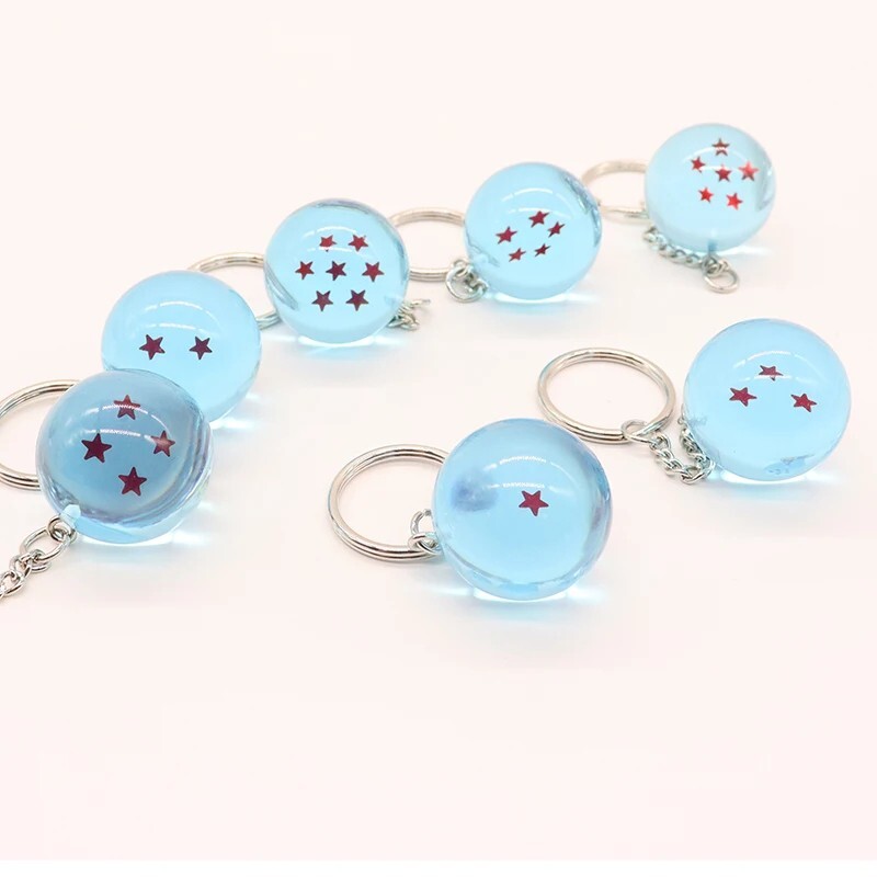 Dragon Ball Blue Keychans Set (7 Keychains)