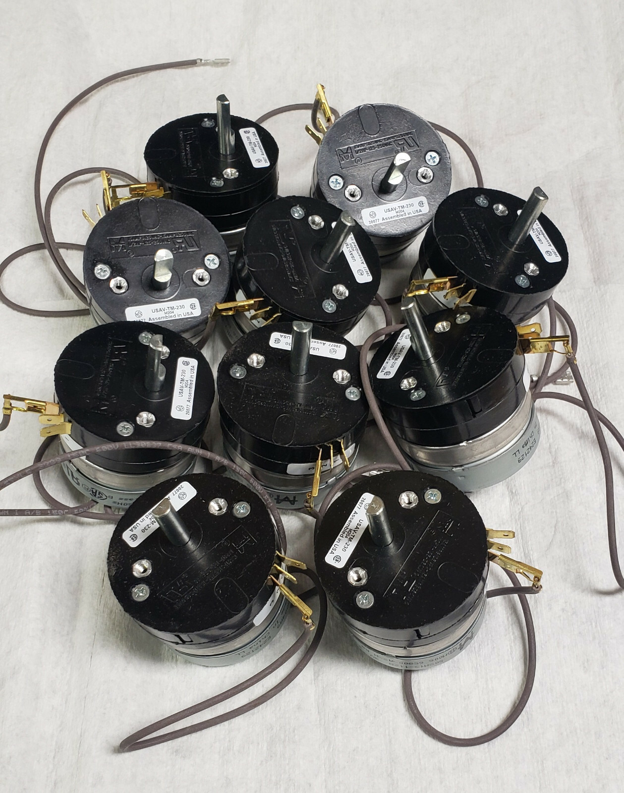 10pc lot 15min Timer for 115/120v 12, 20, 30, 60, 80, 140qt Hobart Mixer & Knob