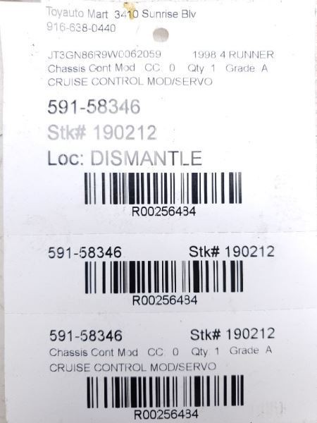 97-00 TOYOTA 4 RUNNER CRUISE CONTROL MODULE ECM ASSEMBLY