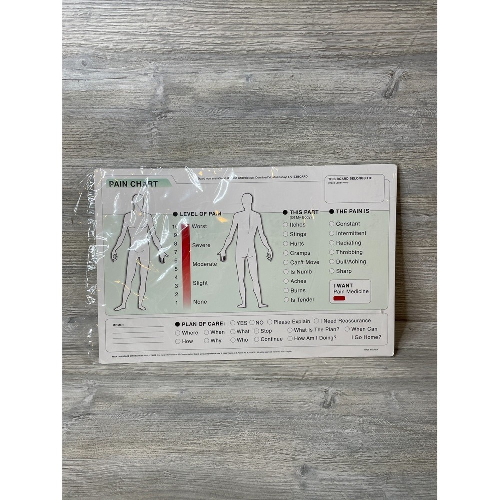 EZ Board Vidatak Patient Communication Board