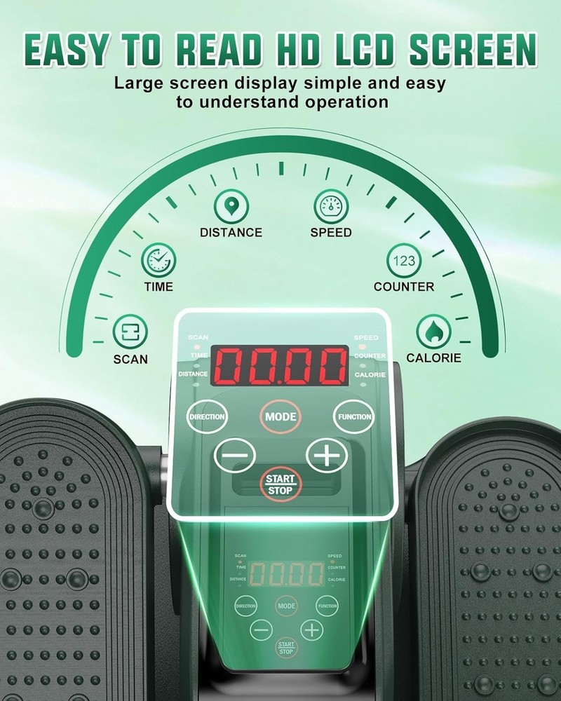 ® 019 Under Desk Elliptical 12 Adjustable Speeds Motorized Leg Exerciser While