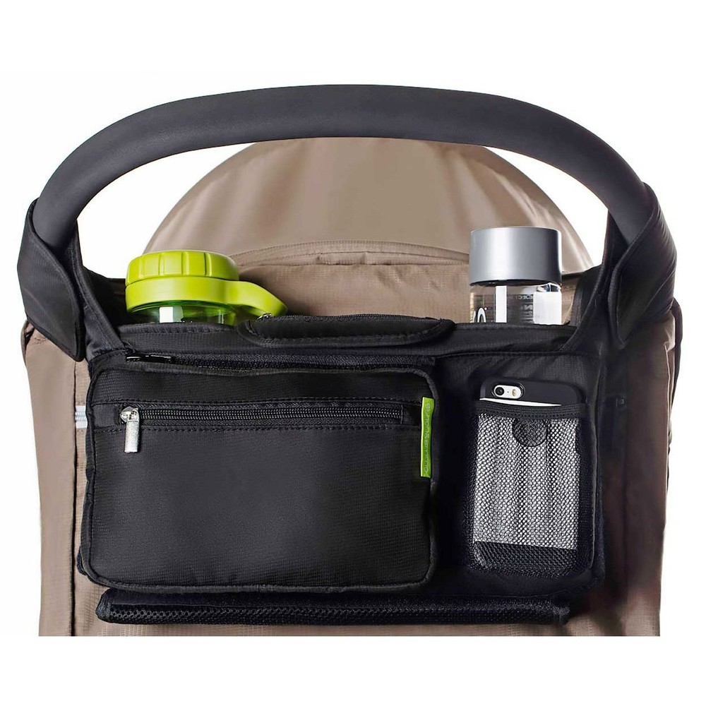 Ethan & Emma Universal Stroller Organizer w/ Insulated Cup Holders & Diaper Bag