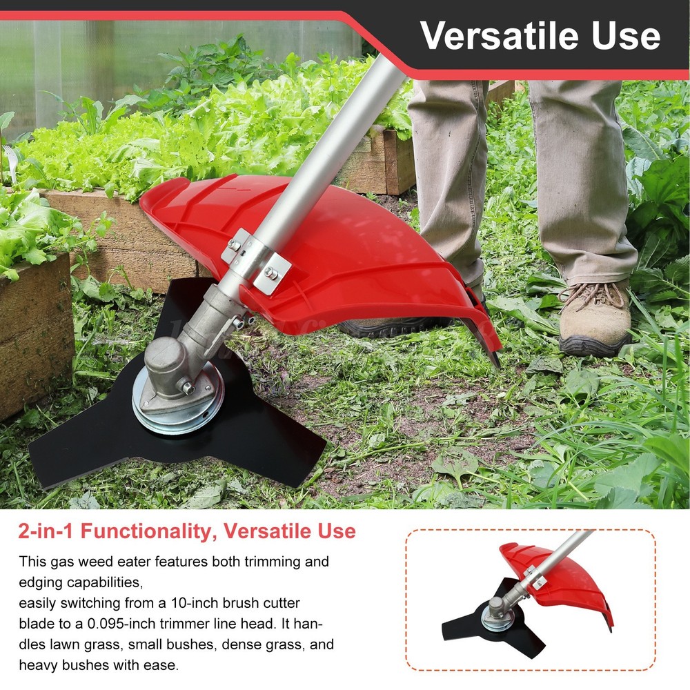 4 Stroke 31CC Gas String Weed Trimmer Weed Eater Weed Wacker Grass Cutter