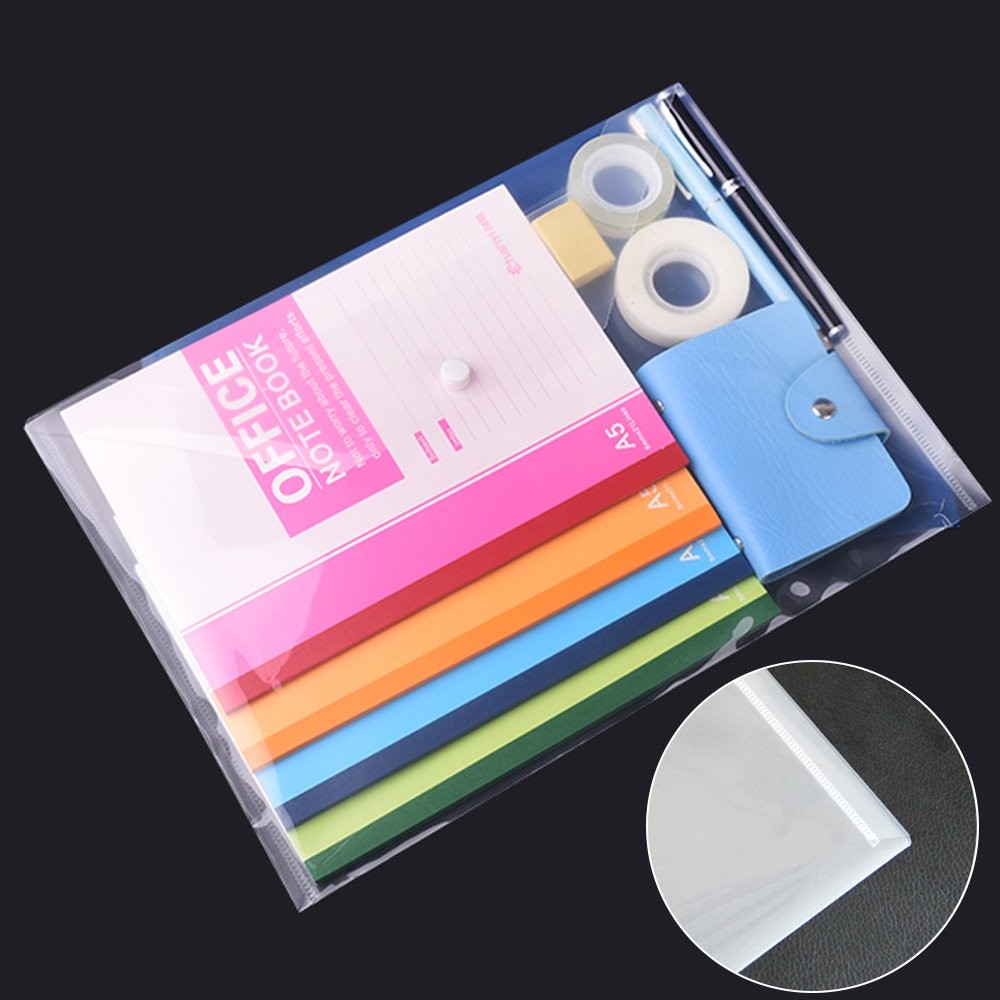 30pcs Plastic Envelopes, Clear Reusable Poly Envelope Waterproof File Folder ...
