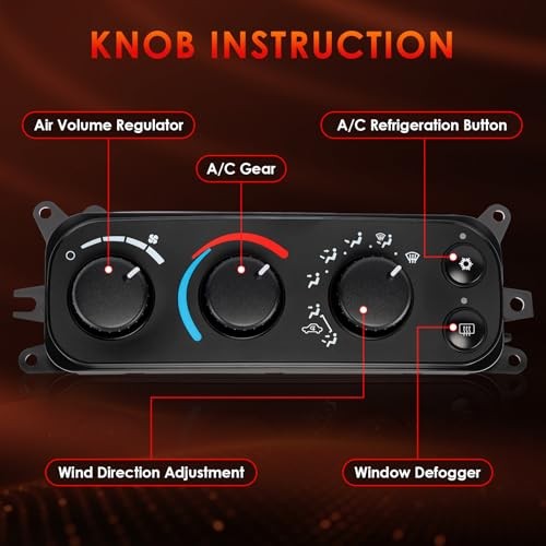 599-212 HVAC Control Module A/C Heater Climate Panel Switch 599-212 Dodge Ram