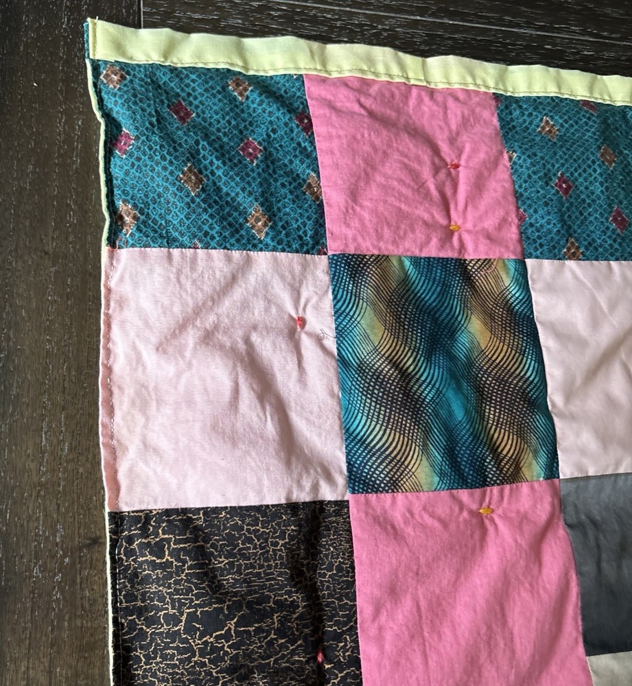 Handmade Quilt/Throw/Lap Blanket Animals Patchwork Squares, 48”X 36”.