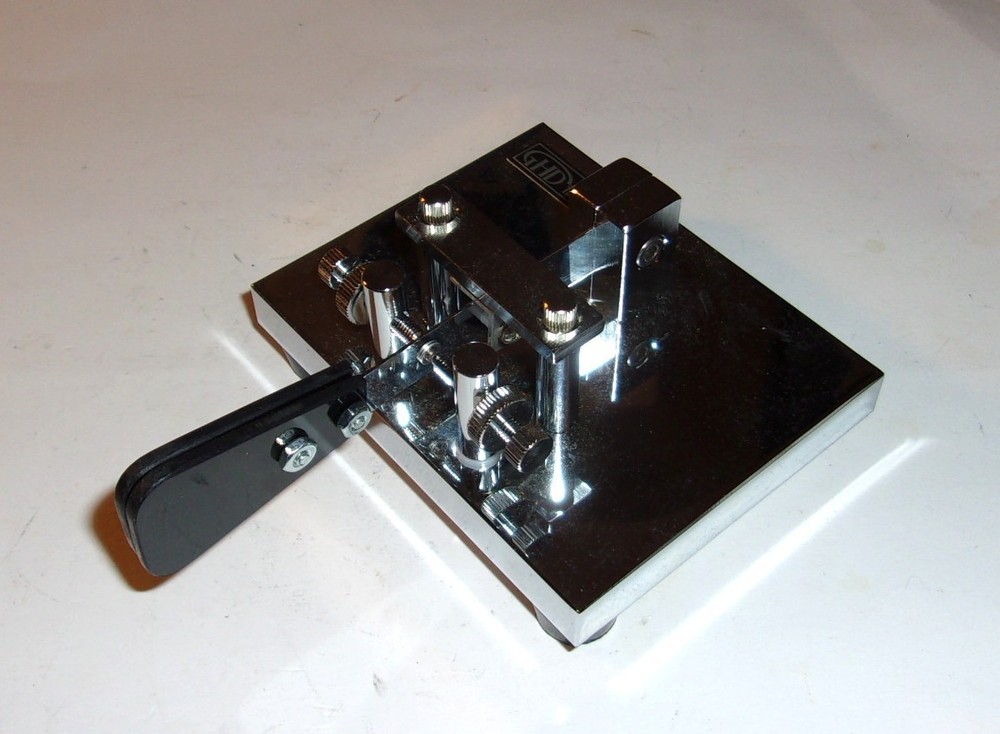 Telegraph Key CW - GHD single-paddle chrome Cootie Keyer