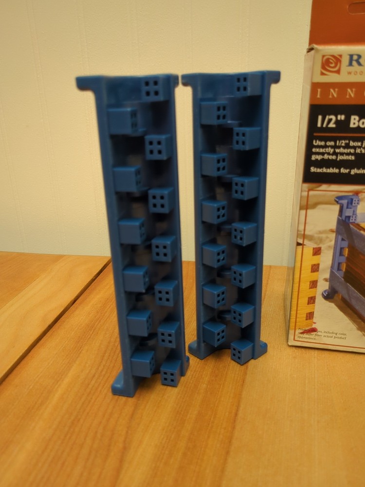 Rockler 1/2" Box Joint Cauls, 4-Pack, Blue