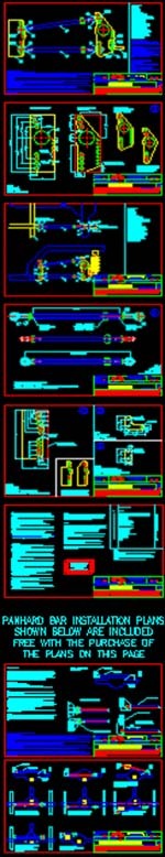 #06 Hot rod 4 Link Rear Suspension Plans Drag Race car pro-street Blueprints