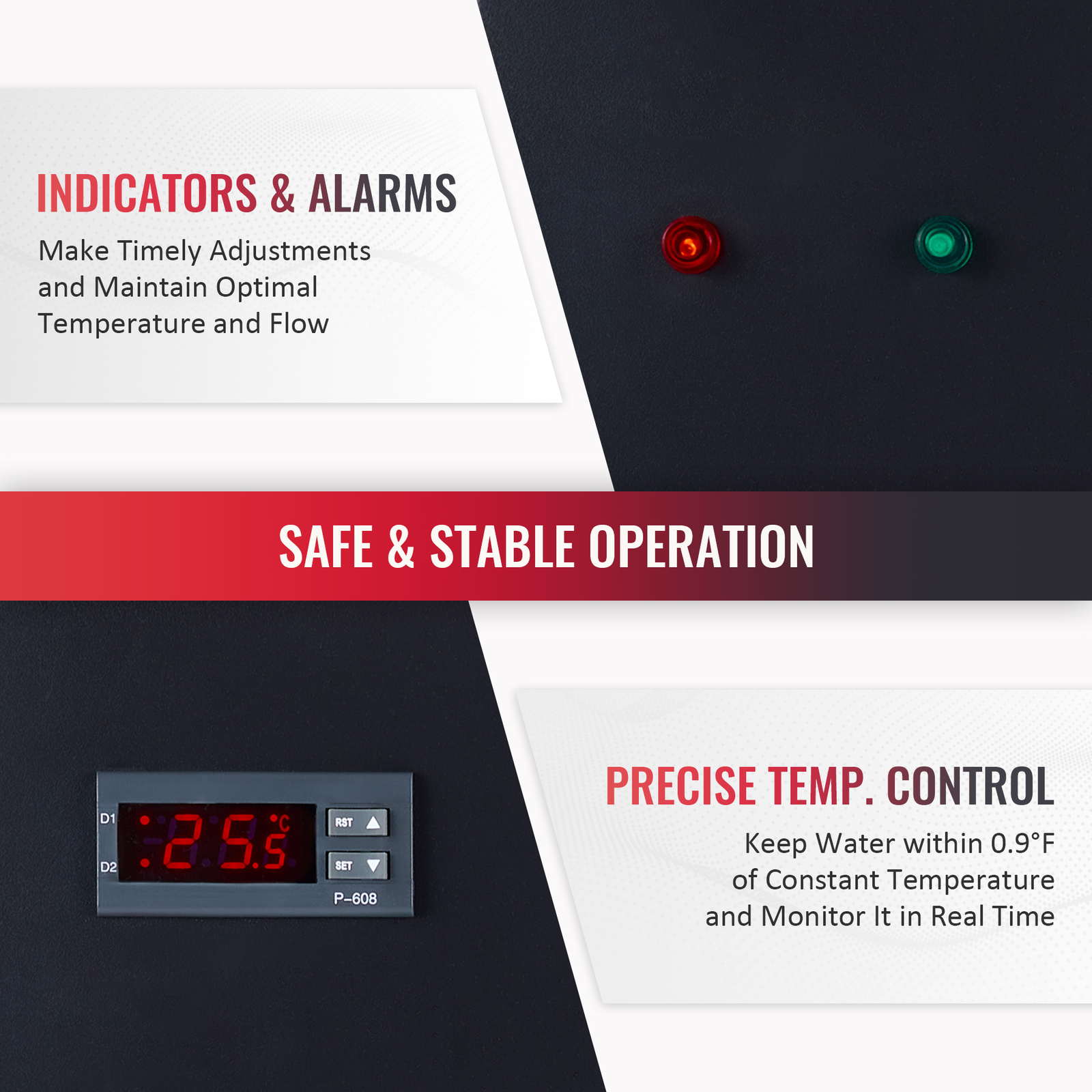 OMTech Industrial CO2 Laser Water Chiller CW-5000 for 50-100W Engraver Cutter US