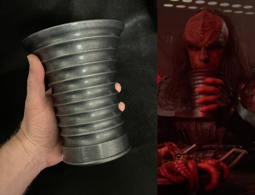 Klingon blood wine goblet