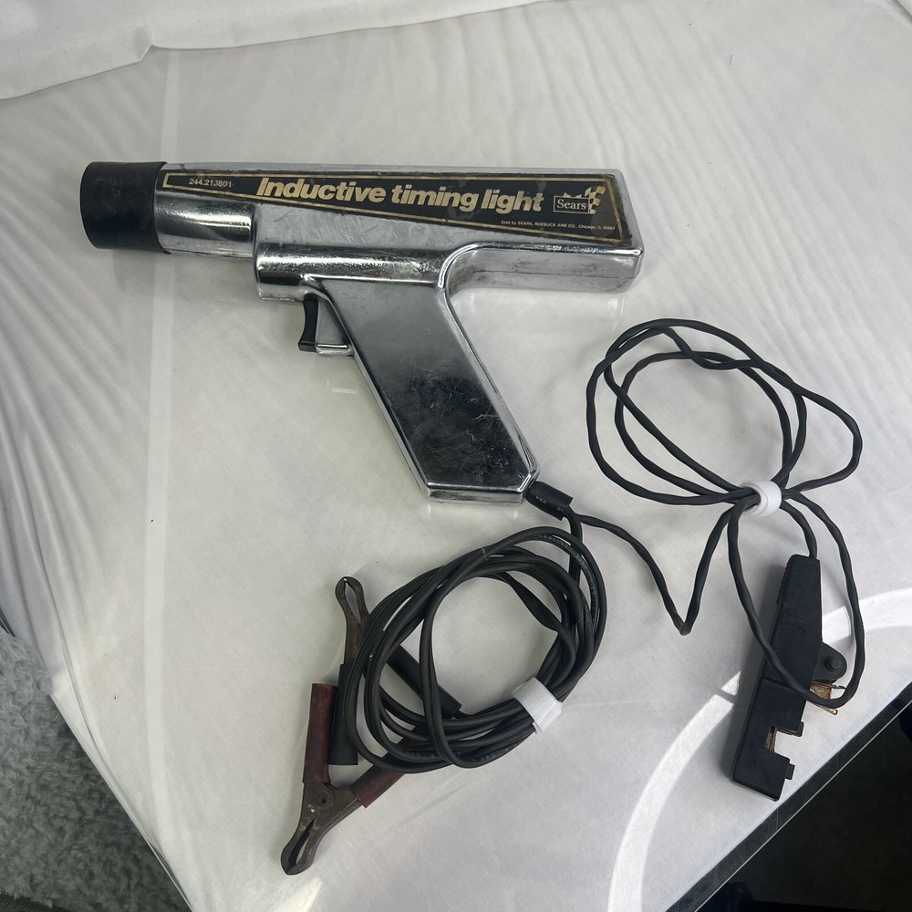 Sears Inductive DC Timing Light 244.213801 Chrome, Untested Sold As Is