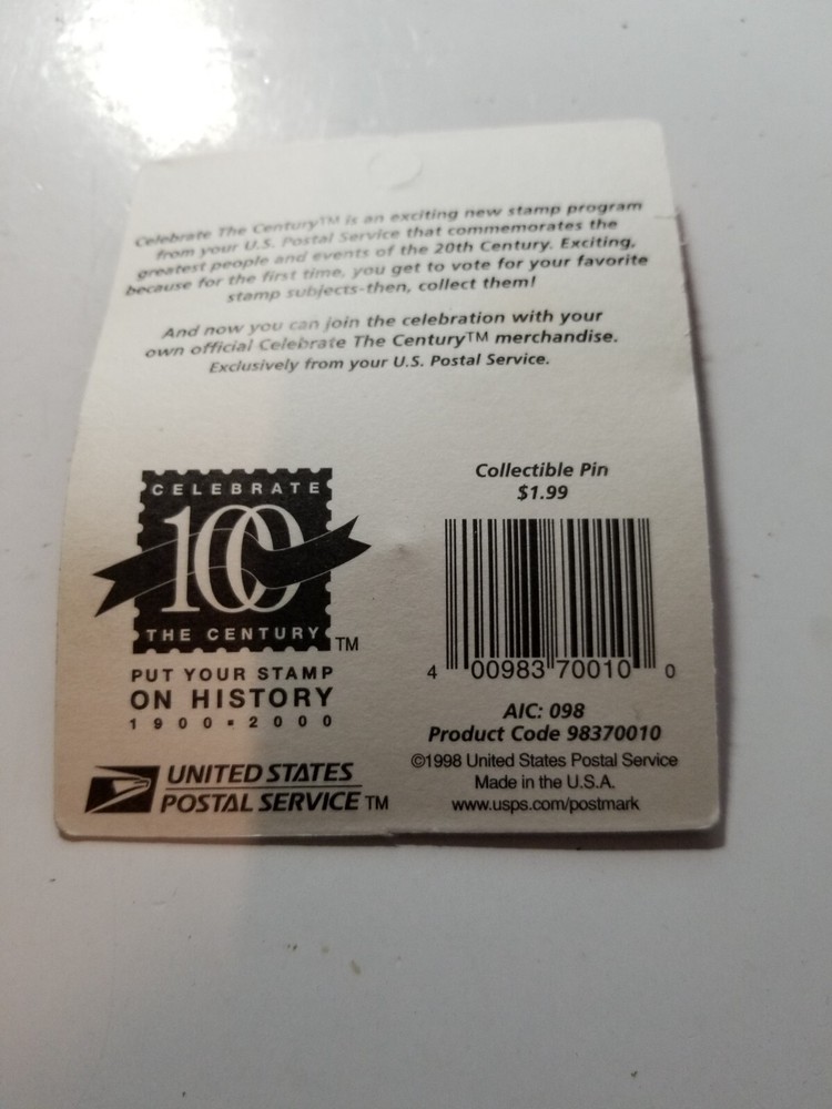 1998 Teddy Bear lapel pin. still on backing!