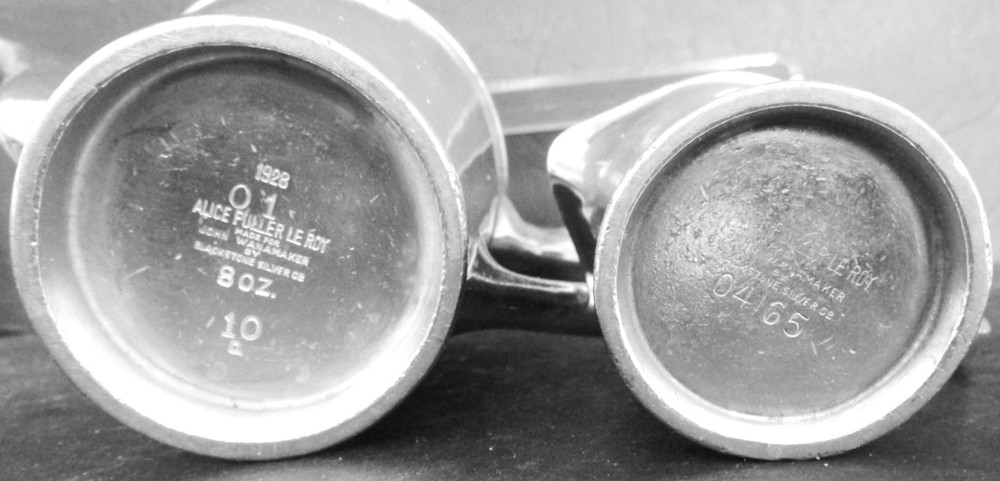 Alice Fuller Le Roy Hospital Restaurant Silver Plate Coffee Pot&Creamer w Handle