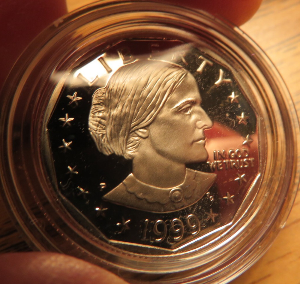 1999-P Proof Susan B Anthony Dollar - SBA w/ Box & COA