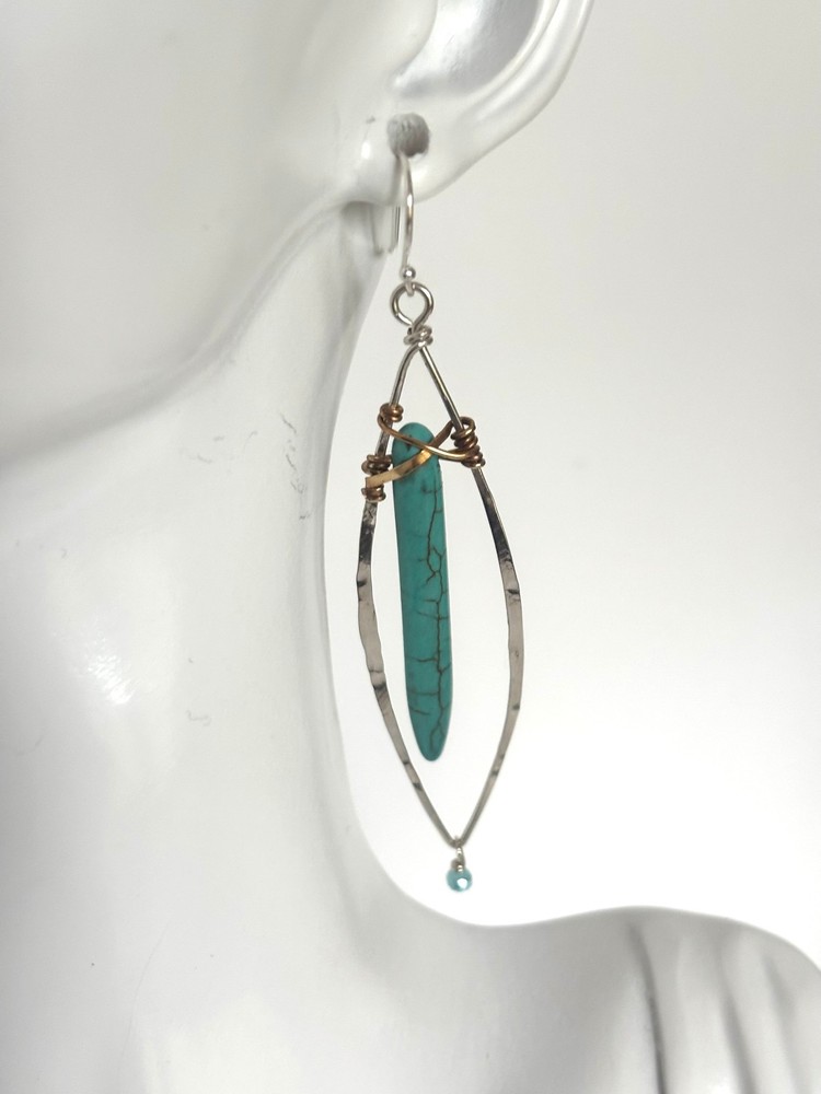 Turquoise Stalactite Earrings