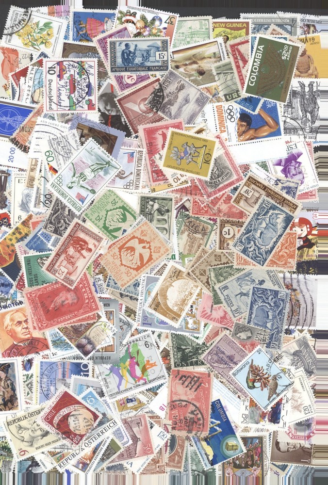 100+ Large worldwide, all different - quality stamps