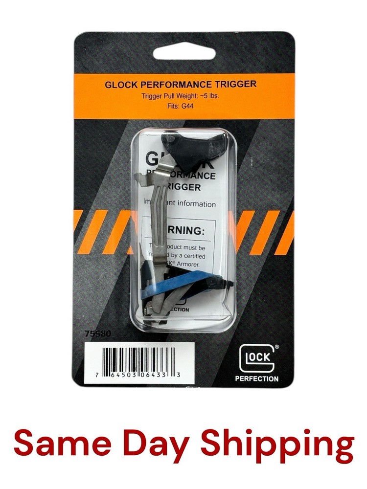New Glock OEM Performance Trigger For Glock  44 - Pull Weight ~5lbs - 75580