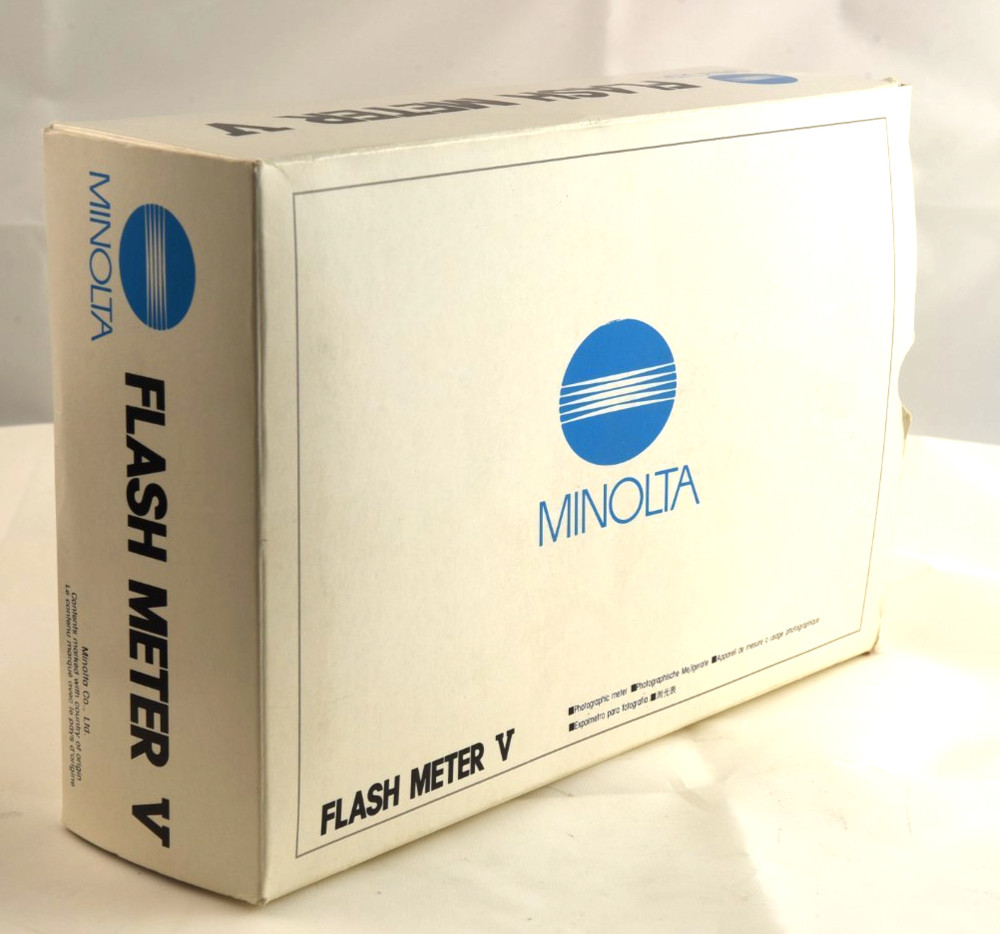 Minolta Flash Meter V w case, instructions and box Exc condition