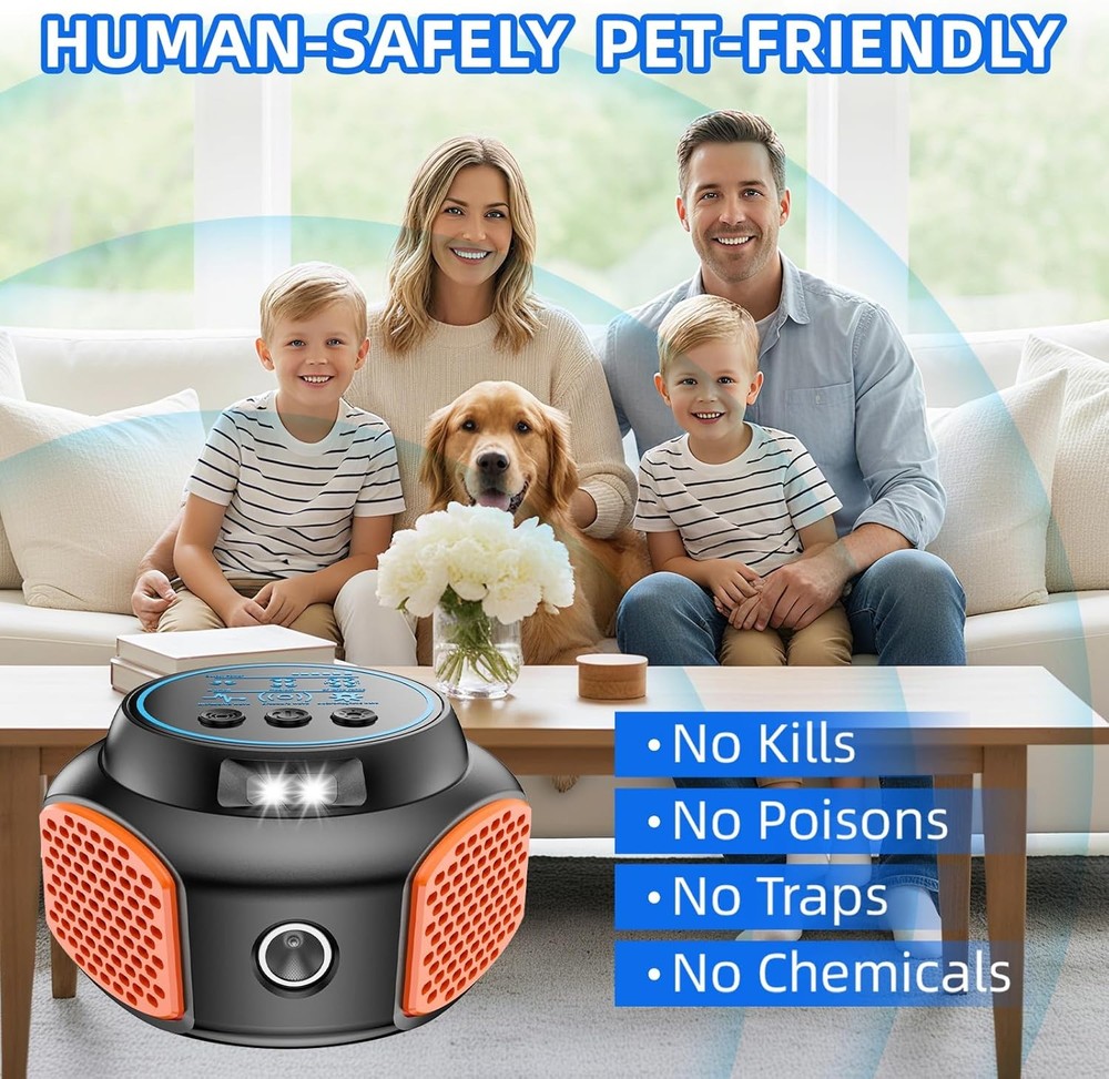 Electronic Repeller Plug In Pest Control Device for Ants Roaches Indoor