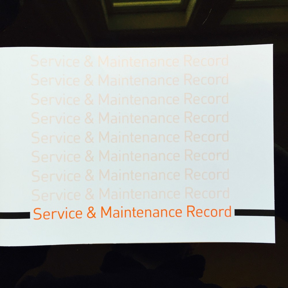Fiat COUPE Service Book unused