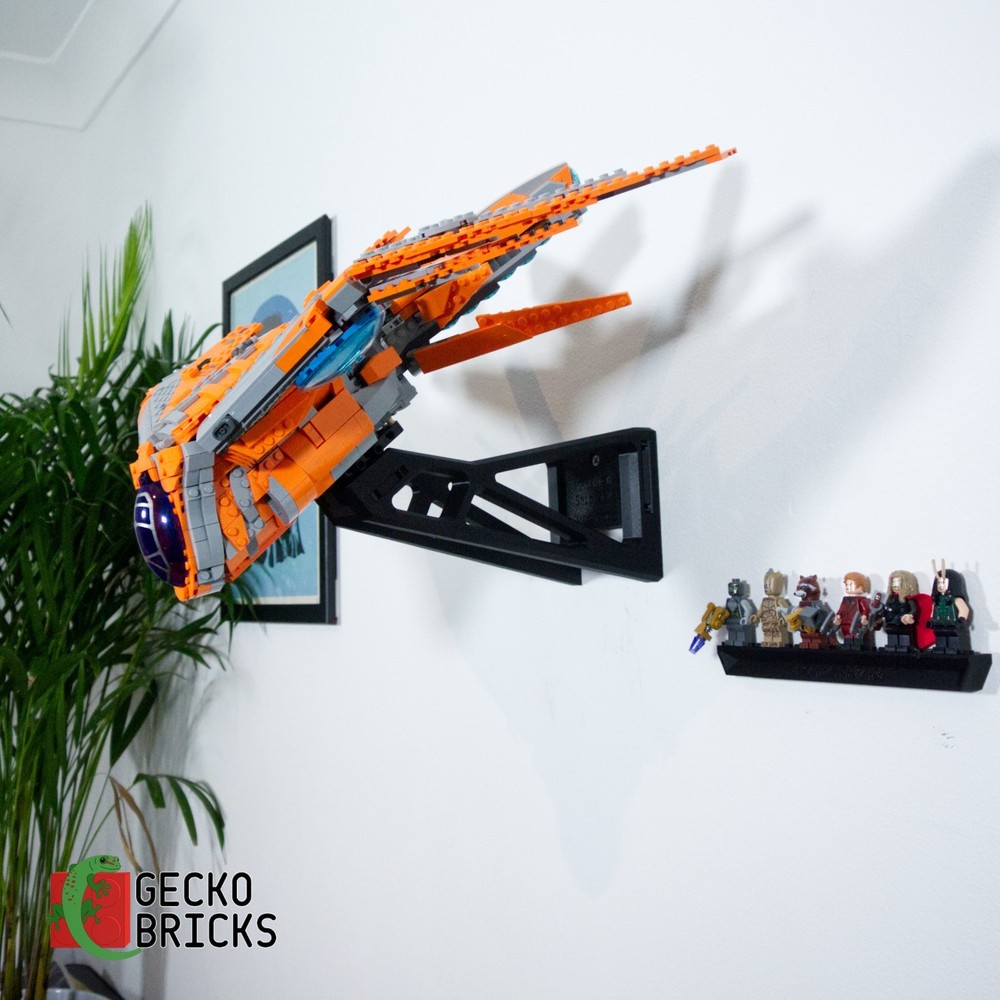 Wall mount display for Lego 76193 Guardians Ship