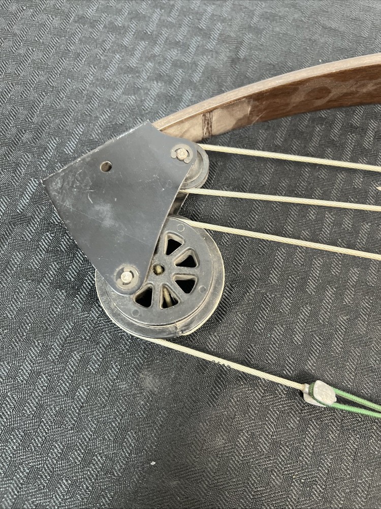 Bear Whitetail Hunter Compound Bow Takedown -Brown Riser Limbs -Proline Sight