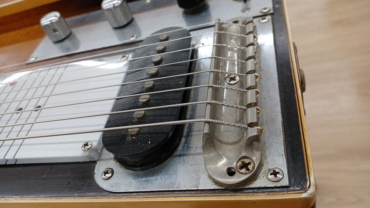 Vintage Gibson Console Grande Double Neck 8-String Steel Guitar w/ Case Japan