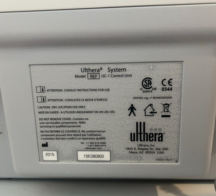 2015 Ulthera System Great Condition