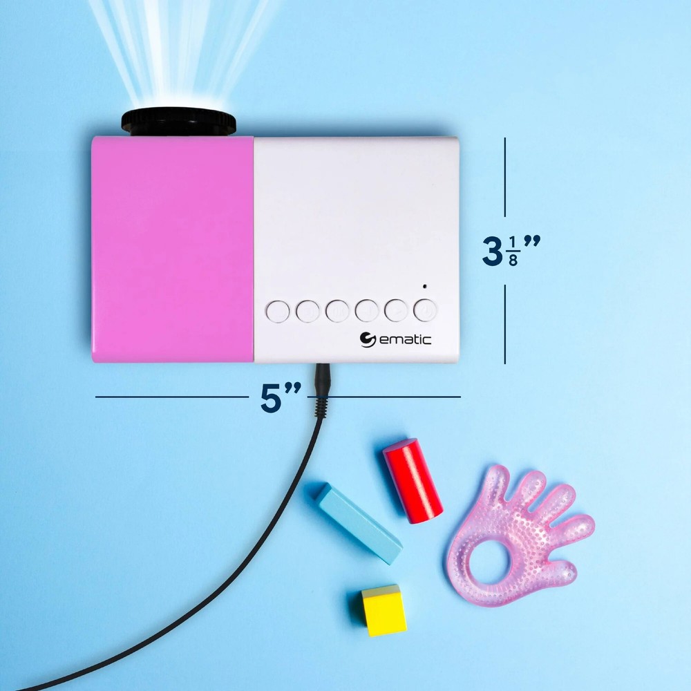 Ematic Mini Portable Theater Projector (EPJ480BU)