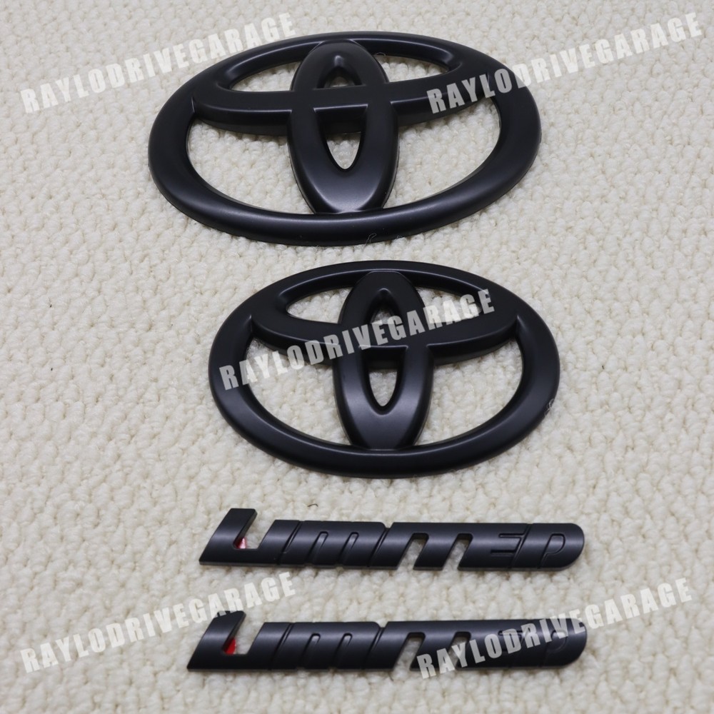 Front Grill Emblem Rear Tailgate Side Overlay Blackout For Sequoia Limited/SR5