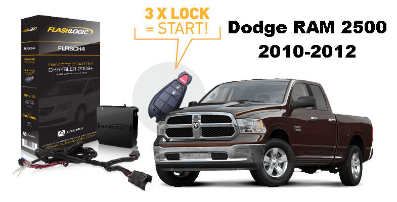 Flashlogic Plug & Play Remote Start for 2012 Dodge RAM 2500 Pickup Diesel
