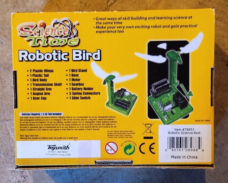 Science Time Robotic Bird Educational Engineering Fun Mechanics Unopened